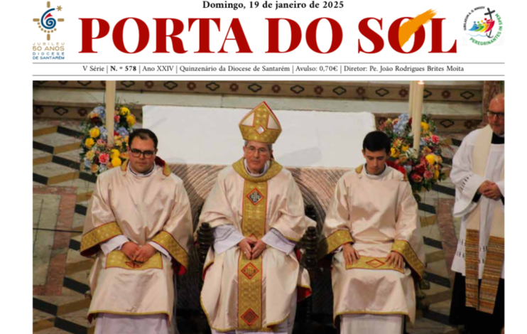 Jornal Porta do Sol destaca a ordenação de diácono de André Henriques