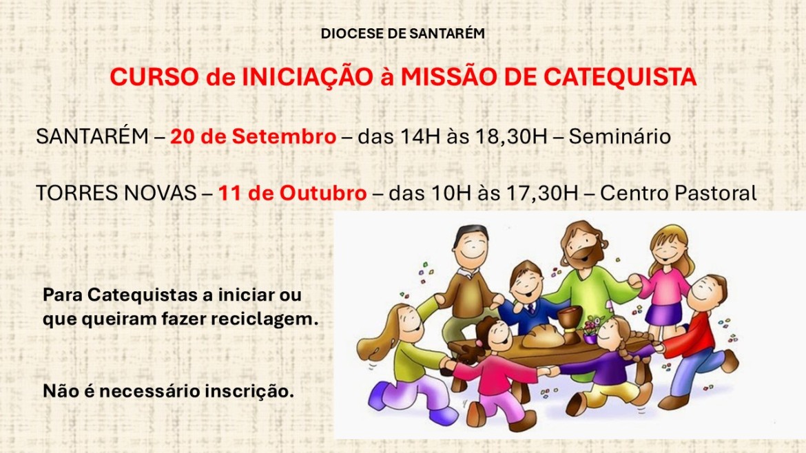 Iniciação à missão de catequista